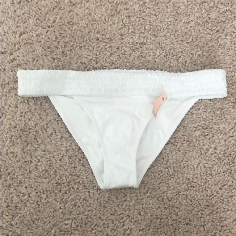 White bikini bottoms